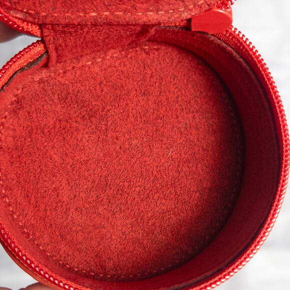 Louis Vuitton Red Epi Coin Purse Designer Luxe Minimalist Statement Accessory